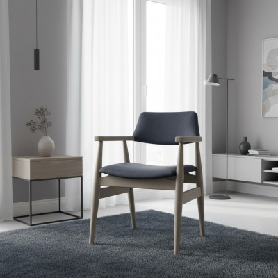 Zitgroep Eetkamerstoelen Eetkamer gestoffeerde stoelen Grijs 6-delig Stoelen