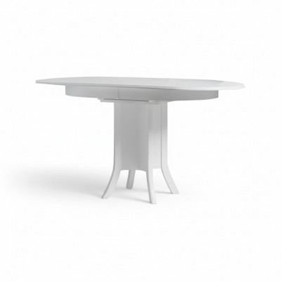 Uittrekbare eettafel Eettafel Houten tafel Wit