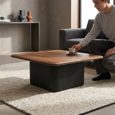 Salontafel Koffietafel Bijzettafel Hout Bruin Tafelontwerp