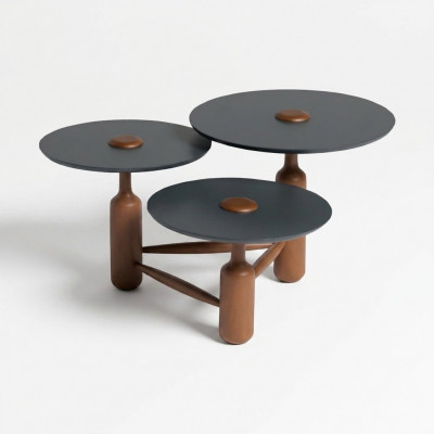 Volledige salontafel koffietafel bijzettafel hout bruin