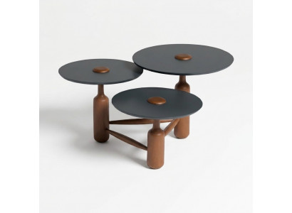 Volledige salontafel koffietafel bijzettafel hout bruin