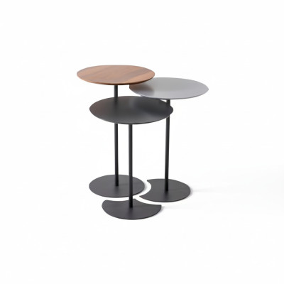 Bijzettafelset Salontafel Koffietafel Bankettafel Zwart Tafel