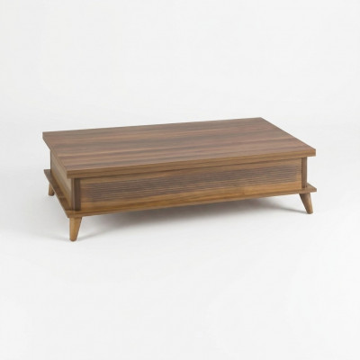 Koffietafel Uitschuifbare salontafel Eettafel Tafel Hout Bruin Meubels
