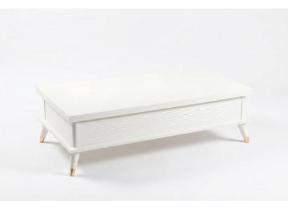 Witte salontafel koffietafel Uitschuifbare eettafel Tafel Hout Bruin