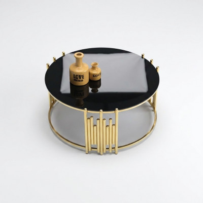 Woonkamer salontafel tafel koffietafel bijzettafel Goud bijzettafel