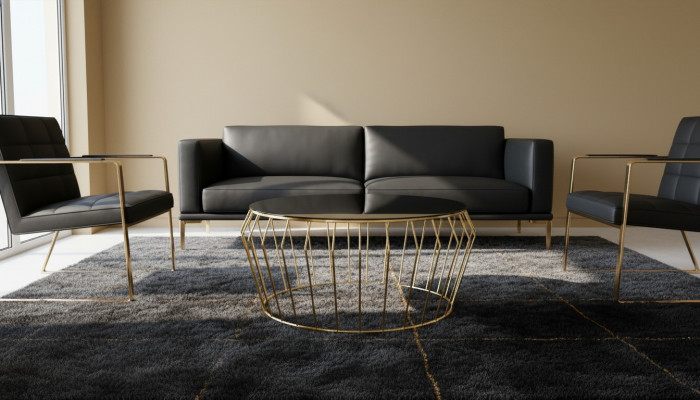 Koffietafel Goud Woonkamer Salontafel Tafel Bijzettafel Sofatafel