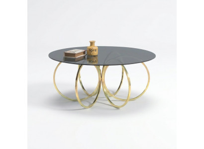 Gouden salontafel, woonkamer bijzettafel, salontafel, tafel, bijzettafel, salontafel.