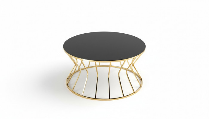 Moderne salontafel bijzettafel koffietafel goud tafel glas