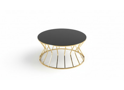 Moderne salontafel bijzettafel koffietafel goud tafel glas