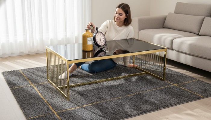 Salontafel Koffietafel Woonkamertafel Bijzettafel Banktafel Goud