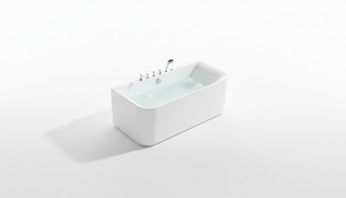 Badkuip Spa Badkamer 170x80 Badkuipen Wit Acryl Armaturen
