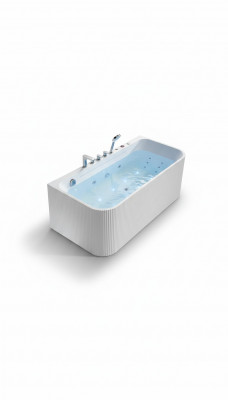 Badkuip  Whirlpool massagestralen LED Ergonomisch Ontspanningsbad
