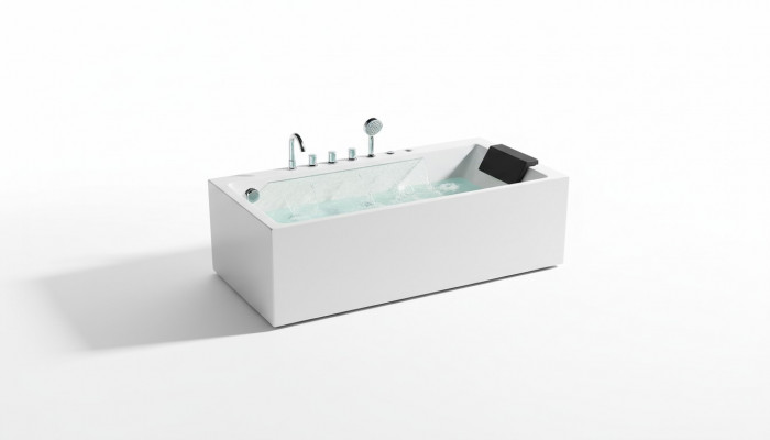 Whirlpool Badkuip  Spa Baden LED-verlichting Massagejets Bubbels