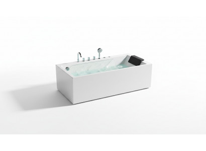 Whirlpool Badkuip  Spa Baden LED-verlichting Massagejets Bubbels