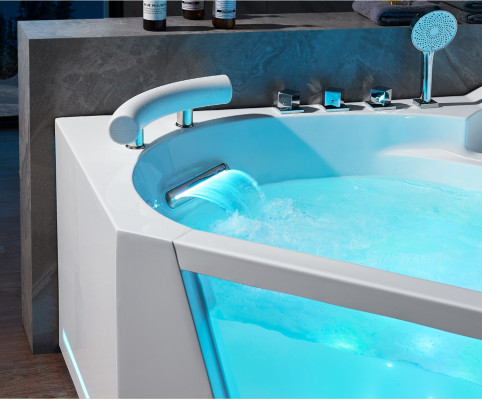 Eckbadewanne Wanne Whirlpool Spa Binnenbad Whirlpool Badkuipen