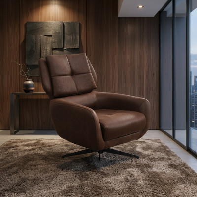 Woonkamer fauteuil oorfauteuil stoffen fauteuil stof bruin zits 1-zits.  Woonkamer fauteuil oorfauteuil stoffen fauteuil stof bruin zits 1-zits.