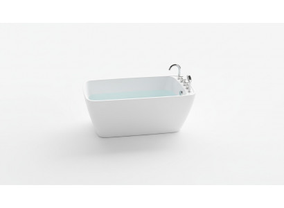 Witte staande badkuip van acryl voor moderne badkamer