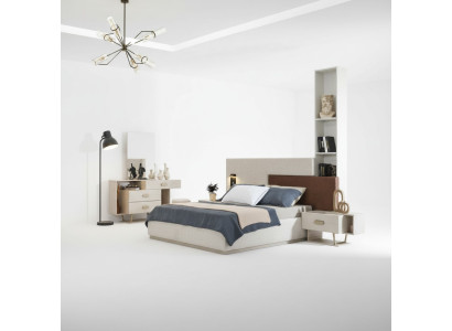 Complete slaapkamermeubels designerbed modern kaptafel