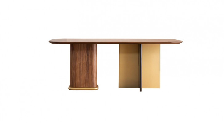 Eetkamer set eetgroep eettafel stoelen hout 8-delig bruin dressoir