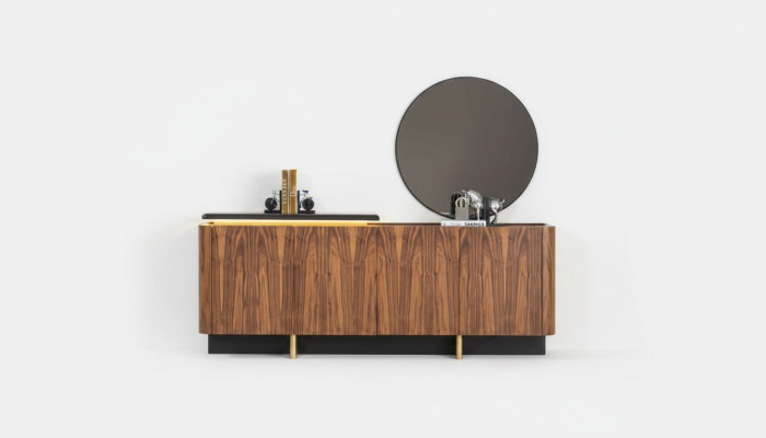 Dressoir Sideboard Kast Houten Kast Hout Bruin Ladekast Meubilair