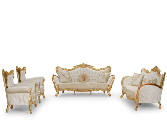 Sofaset bank 3+3+1+1 Bank bank Meubels 4-delige set voor thuis