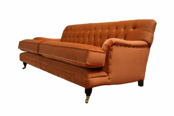 Chesterfield Design Luxe Gestoffeerde Bank Bankstel Textiel Nieuw