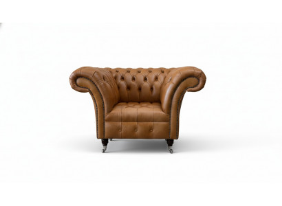 Zetel Oorfauteuil Zitplaats Stof Luxe Woonkamer Klassiek Chesterfield