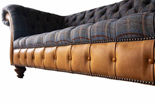 Bank Luxe Textiel Chesterfield Bank Bankstellen Bekleding 3-Zits Banken Nieuw