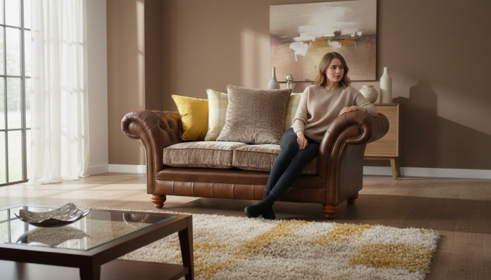 Bankstel 2-zitter Klassieke Chesterfield banken Beklede tweezits zitplaatsen