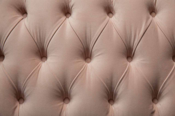 Bank 3-zitter Chesterfield bank Zit textiel stof Bankstellen roze bekleding
