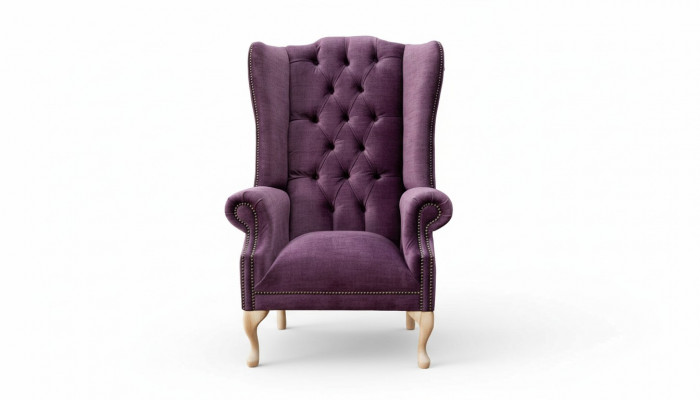 Ohrensessel Designer Stof 1-zits Bank Chesterfield Zetel
