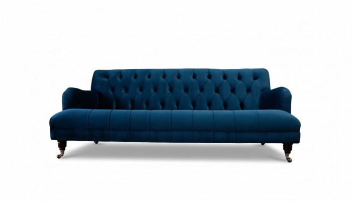 Chesterfield Design Luxe gestoffeerde bank Bankstel Textiel Nieuw