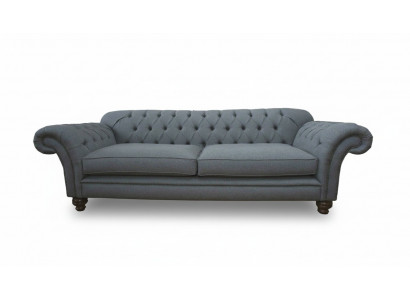Bank Luxe Textiel Chesterfield Bank Banken Bekleding 3-zits Grijs Ontwerp
