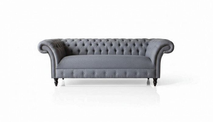 Chesterfield bank 3-zits bank bekleding luxe textiel banken sofa's