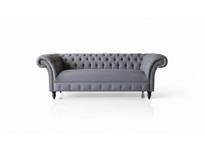Chesterfield bank 3-zits bank bekleding luxe textiel banken sofa's