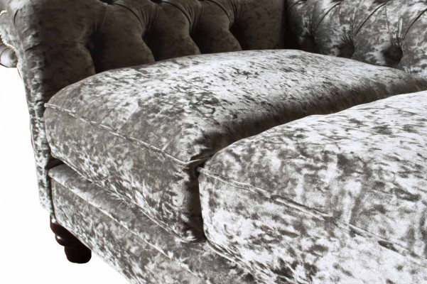 Chesterfield stoffen bank 2-zits bank ontwerp luxe stoffen bankstellen