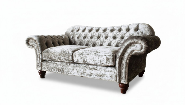 Chesterfield stoffen bank 2-zits bank ontwerp luxe stoffen bankstellen