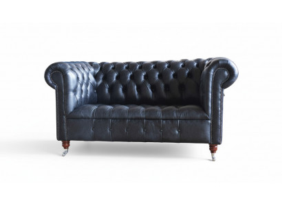 Klassiek Design Chesterfield Luxe gestoffeerde bank Bankstel van leer Nieuw