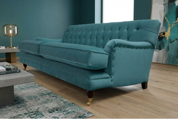 Bankstel 3-zits Stof Ontwerp Bank Beklede Banken Textiel Modern Chesterfield 1