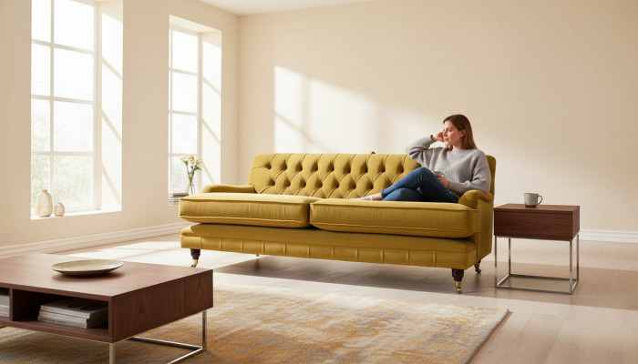 Chesterfield bankstel 3-zits gestoffeerd textiel stof banken Elegante bankstellen