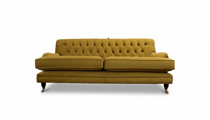 Chesterfield bankstel 3-zits gestoffeerd textiel stof banken Elegante bankstellen