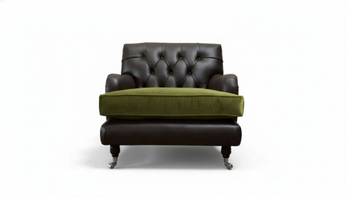 Chesterfield fauteuil ontwerp gestoffeerde bank bank Chesterfield leer