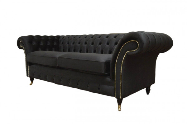 Chesterfield Bank 3-zits Bank Bekleden Luxe Textiel Bankstellen Banken