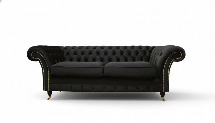 Chesterfield Bank 3-zits Bank Bekleden Luxe Textiel Bankstellen Banken