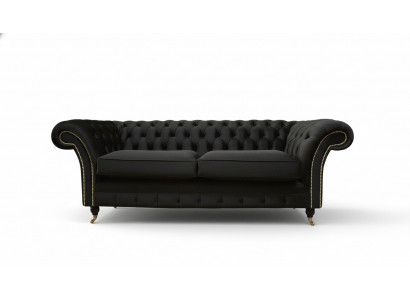 Chesterfield Bank 3-zits Bank Bekleden Luxe Textiel Bankstellen Banken