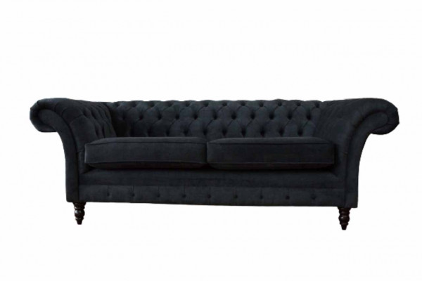Chesterfield Roze Nieuwe Driepersoons Stoffen Design Bank Gestoffeerde Bank Nieuw