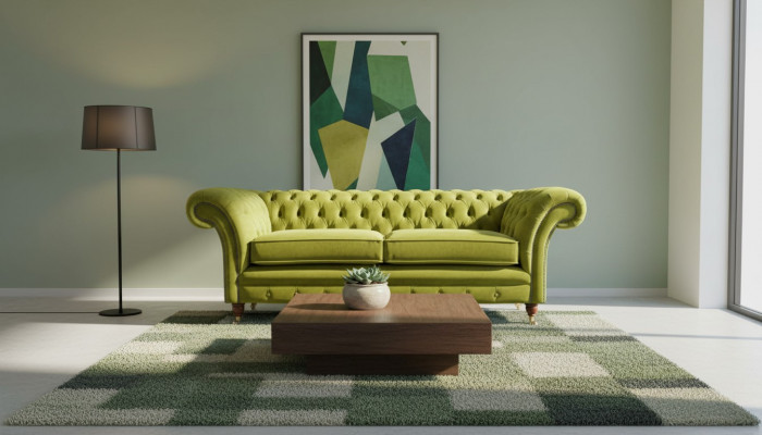 Bankstel 3-zits Stof Design Bank Beklede Bankstellen Textiel Modern Chesterfield