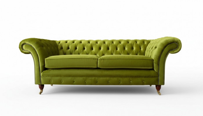 Bankstel 3-zits Stof Design Bank Beklede Bankstellen Textiel Modern Chesterfield