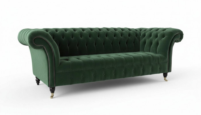 Design Bankstel 3-Zits Bank Bekleding Chesterfield Woonkamer Textiel Bankstellen