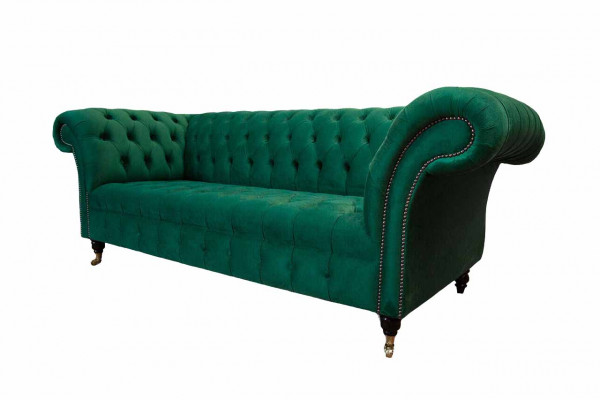 Driedelig bankstel 3-zits luxe zitplaats moderne bankstellen groen stof Chesterfield